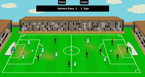 Latvian higher football league simulator