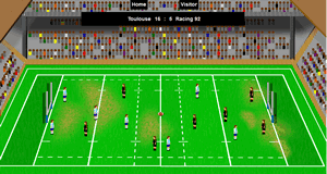 Top 14 France rugby game simulation